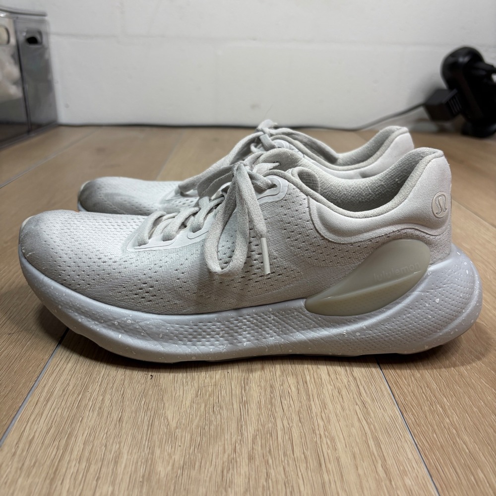 Lululemon Beyondfeel Running Shoes Bone Silver White LW9FGCS Womens Size‎ 8.5 - Picture 5 of 11